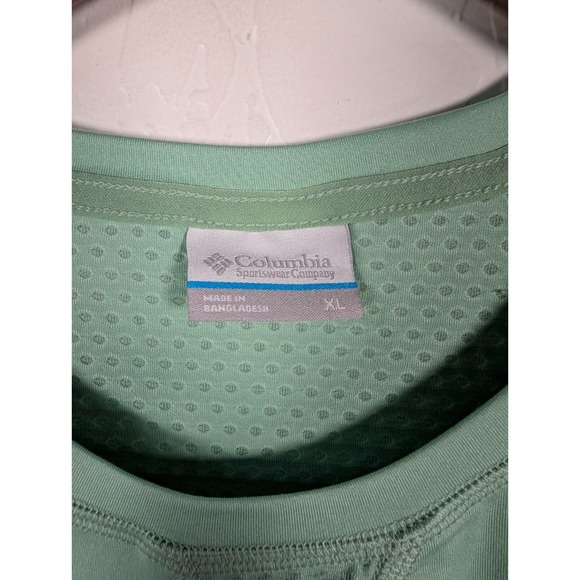 Columbia T-shirt Women's XL Green Top Long Sleeve Stretch Outdoor Activewear - Picture 4 of 9